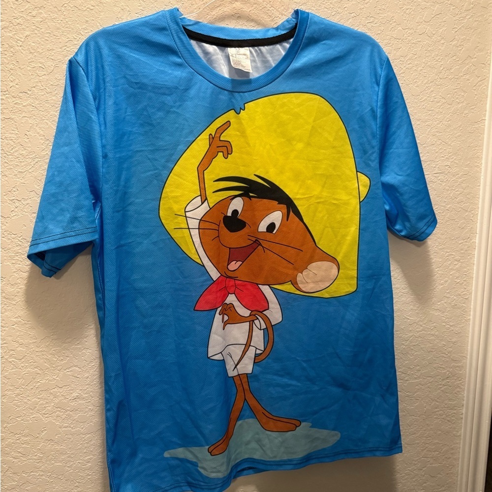 Speedy Gonzalez Cartoon Character T-Shirt Size M